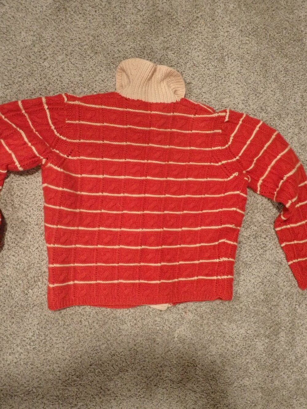 Vintage Hand-Knit Cardigan Sweater - Picture 3 of 11
